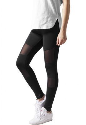 Leggings with mesh details