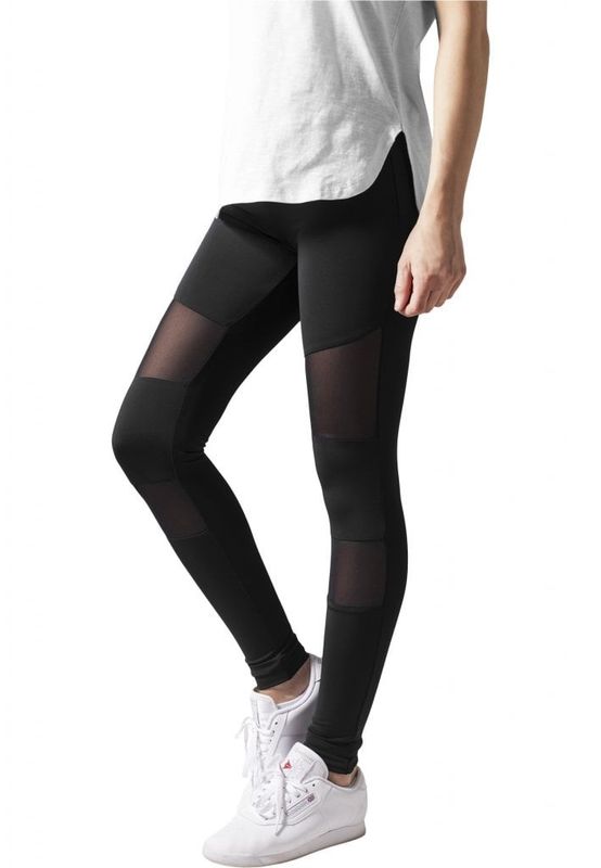 Leggings with mesh details