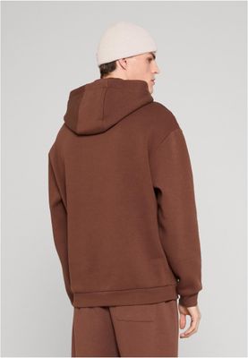 Huvtröja för herr med fluffy– chocolatebrown