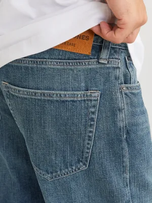 Stentvättade stretchjeans tapered fit - MIKE