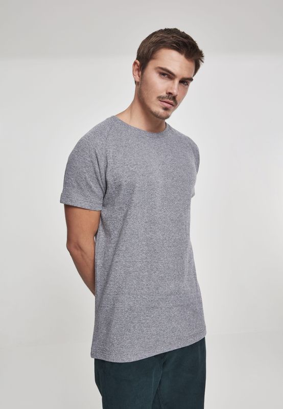 Ribbed T-shirt melange