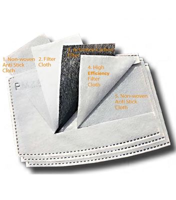 Filter for mouth guard - Activated carbon 10-pack