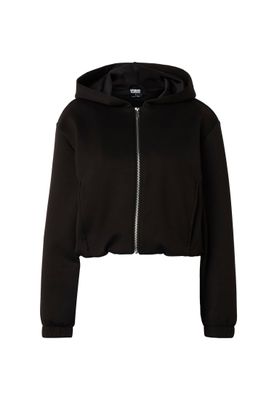 Zip-hoodie för dam med dragkedja – svart