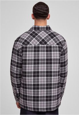Lined checkered shirt men