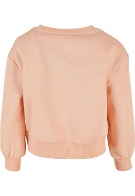 Girls Oversized Color Melange Crewneck