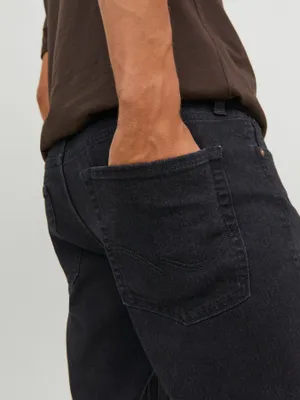 Svarta slim fit jeans herr - GLENN