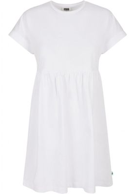 Afslappet T-shirtkjole med rynket nederdel
