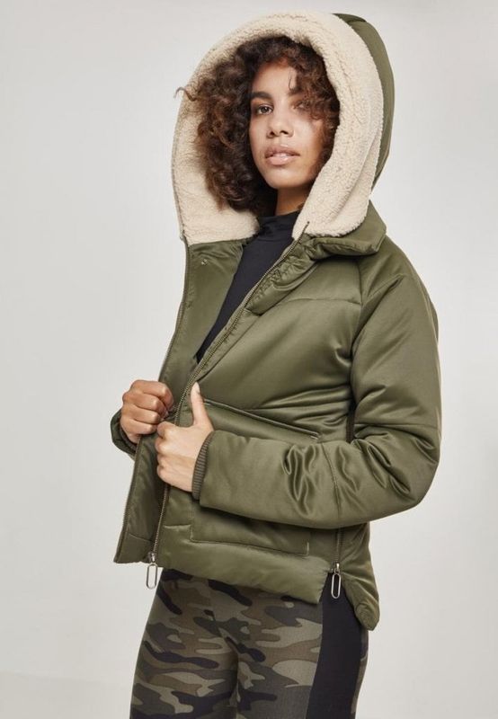 Ladies Sherpa Hooded Jacket