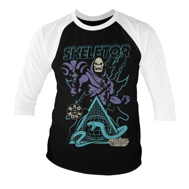 Skeletor - Bad To The Bone Baseball 3/4 Sleeve Tee