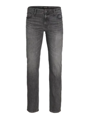 Svarta stentvättade regular fit jeans - CLARK