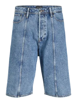 Klassiska stentvättade jeansshorts - herr