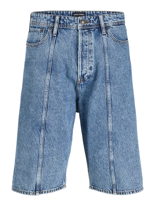 Klassiska stentvättade jeansshorts - herr