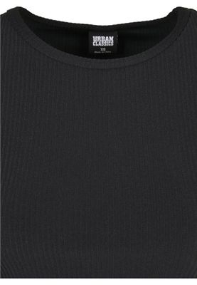 Shaped black top with lace