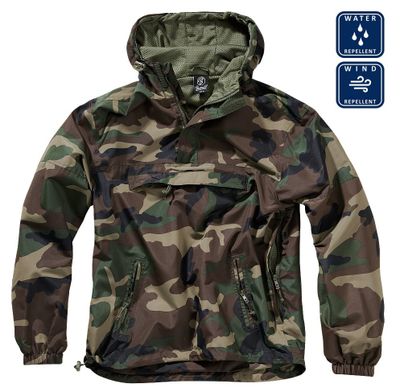 Wind jacket unlined camouflage
