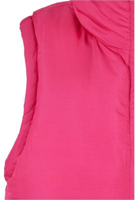 Ladies' reversible short puffer vest