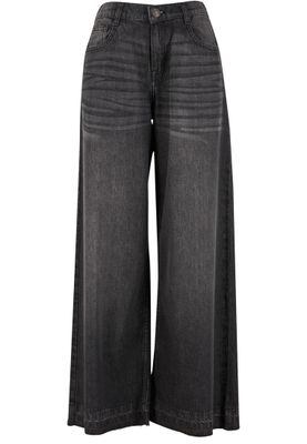 Jeans för dam regular – black washed