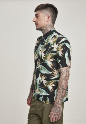 Floral short-sleeved shirt