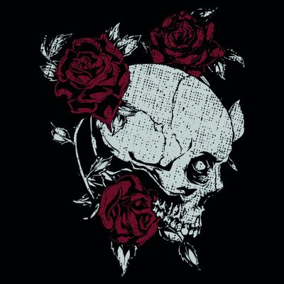 Skull and roses sweatpants