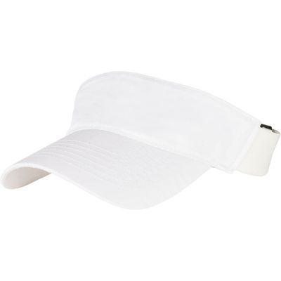 White visor cap