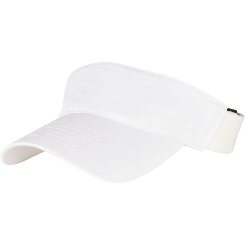 White visor cap