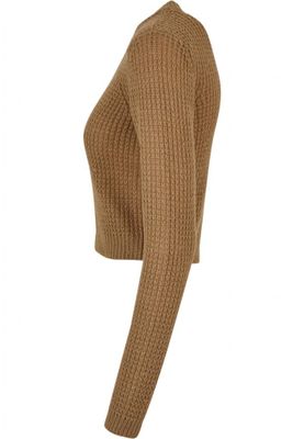 Short Waffle Sweater for Ladies