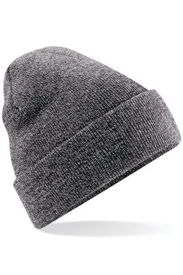 Gray beanie in acrylic yarn