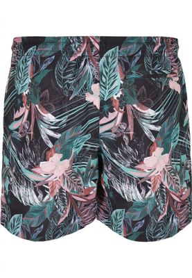 Dark flower aop swimming shorts