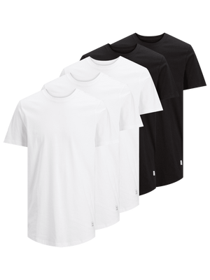 5-pack long T-shirt with round end