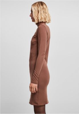 Ladies Stretch Jersey Cut-Out Turtleneck Dress