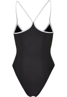 Black/white retro swimsuit