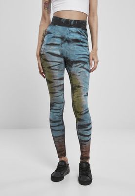Leggings i batikmönster med hög midja