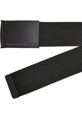Colored Buckle Canvas Belt 2-Pack