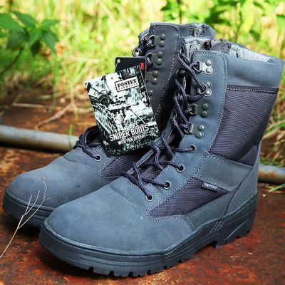 Combat boots YKK zipper