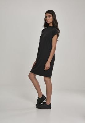 Black knee-length dress