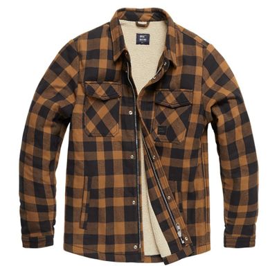 Lumberjack jacket with teddy lining