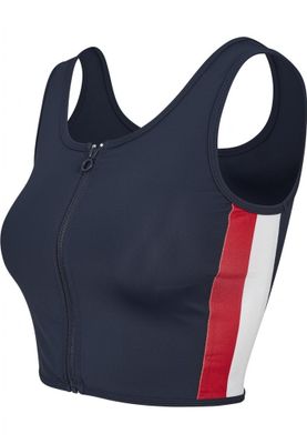 Sport top with zipper ladies