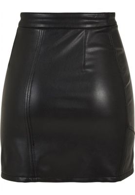 Black leather skirt