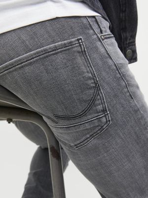 Grå stright slim fit jeans herr