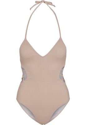 Ribbed swimsuit lady