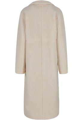 Ladies Teddy Long Coat Whitesand