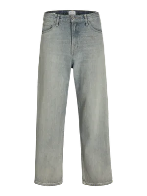 Blågrå baggy fit jeans herr - ALEX