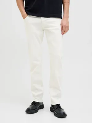 Vita slim fit jeans herr - GLENN