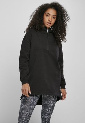 Ladies' long black hoodie