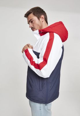 3-tone pullover padded jacket