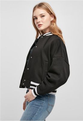 Ladies Oversized College Sweat Jacket