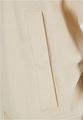 Oversized Two-Tone College Terry Jacket for Women