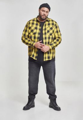 Flannel shirt black/yellow