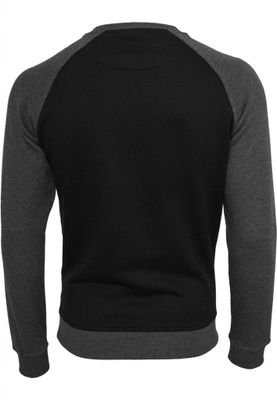 Tvåfärgad raglan sweatshirt