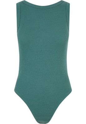 Ribbed sleeveless bodysuit - ladies