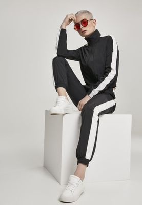 Sport jacket with striped lady